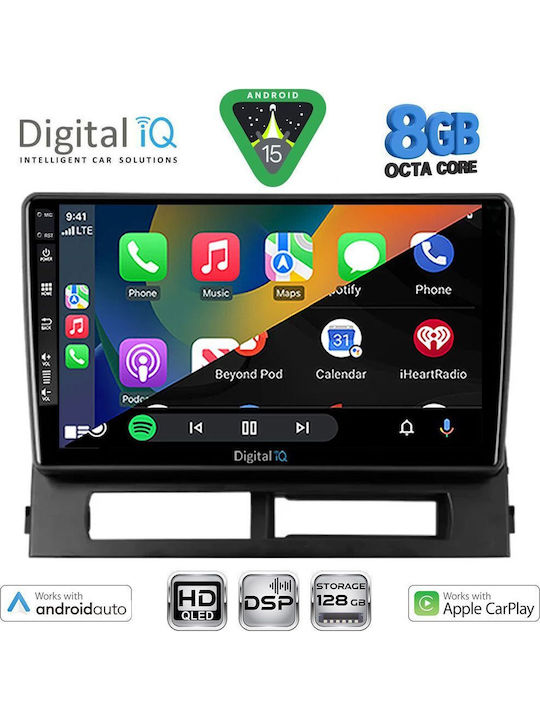 Digital IQ Auto-Audiosystem für Toyota Prius 2003-2009 mit Klima (Bluetooth/USB/Eingebautes Wi-Fi / GPS / Apple CarPlay / Android Auto) mit Touchscreen 9 Zoll