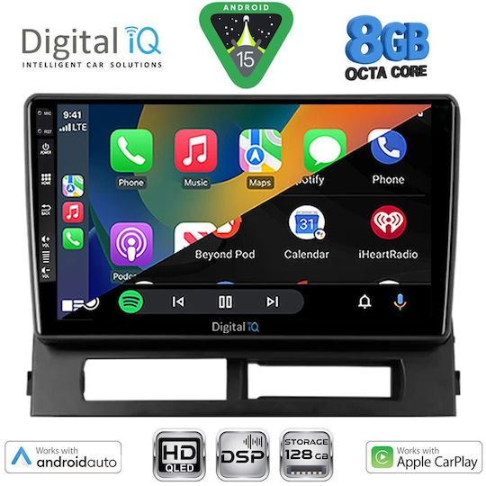 Digital IQ Car Audio System for Toyota Prius 2003-2009 with Clima (Bluetooth/USB/WiFi/GPS/Apple CarPlay/Android Auto) with 9" Touch Screen