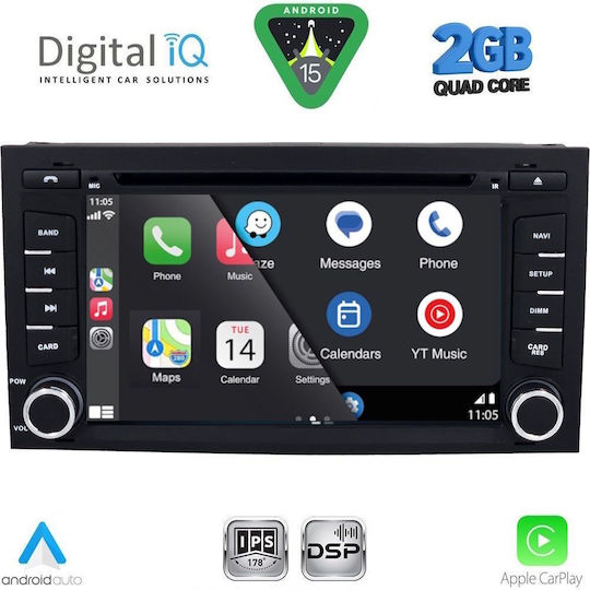 Digital IQ Ηχοσύστημα Αυτοκινήτου για Seat Leon / Ibiza 2015-2017 (Bluetooth/USB/WiFi/GPS/Apple-Carplay/Android-Auto) με Οθόνη Αφής 7"