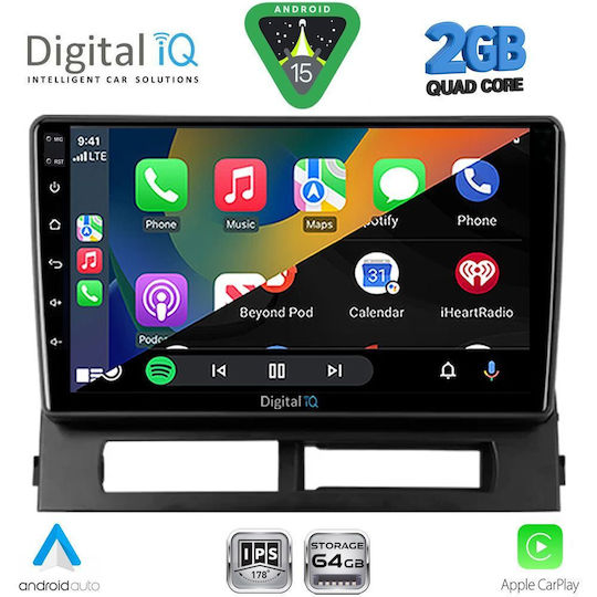 Digital IQ Auto-Audiosystem für Toyota Prius 2003-2009 (Bluetooth/USB/Eingebautes Wi-Fi / 3G/GPS/Apple CarPlay/Android Auto) mit Touchscreen 9"