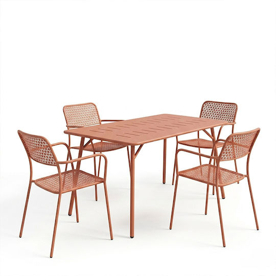 Σετ Τραπεζαρίας 5τμχ terracotta
