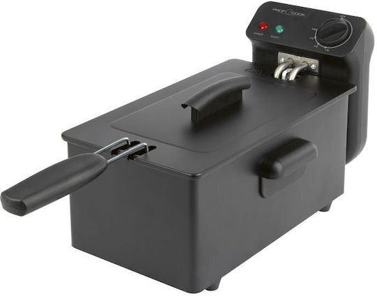 Profi Cook Pc-fr Φριτέζα 3lt Μαύρη