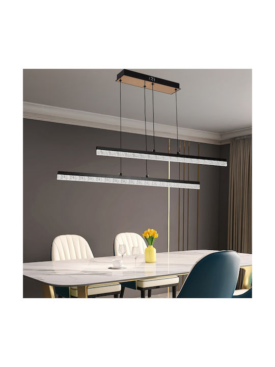 Alista Home Lumini Suspendate Negru LED Cu Lumină Alb Rece Înălțime Reglabilă