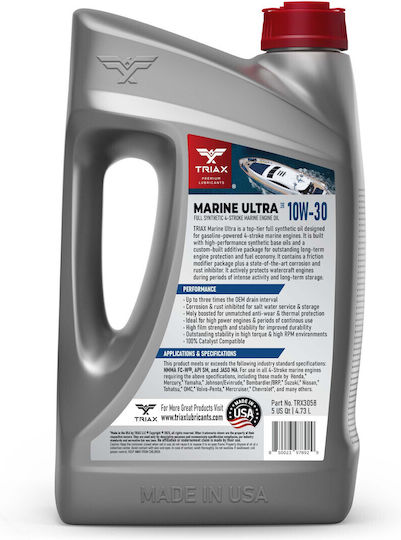 Triax Marine Ultra 10W-30 Ulei Sintetic Pentru Bărci 4T 4.73lt