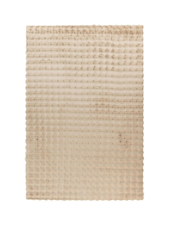Covor Rectangular Din Bumbac Bej 120x170cm