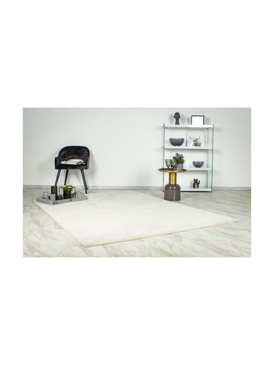 Covor Living Rectangular Din Bumbac Crem 120x170cm
