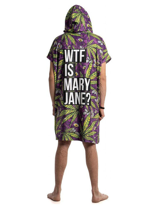 Bee. Unusual. 420 Collectives WTF Is MJ Microfiber Beach Poncho Multicolour