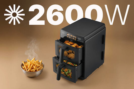 Promis Air Fryer with Double Removable Container 10l Black FRP1560
