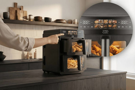 Promis Air Fryer with Double Removable Container 10l Black FRP1560