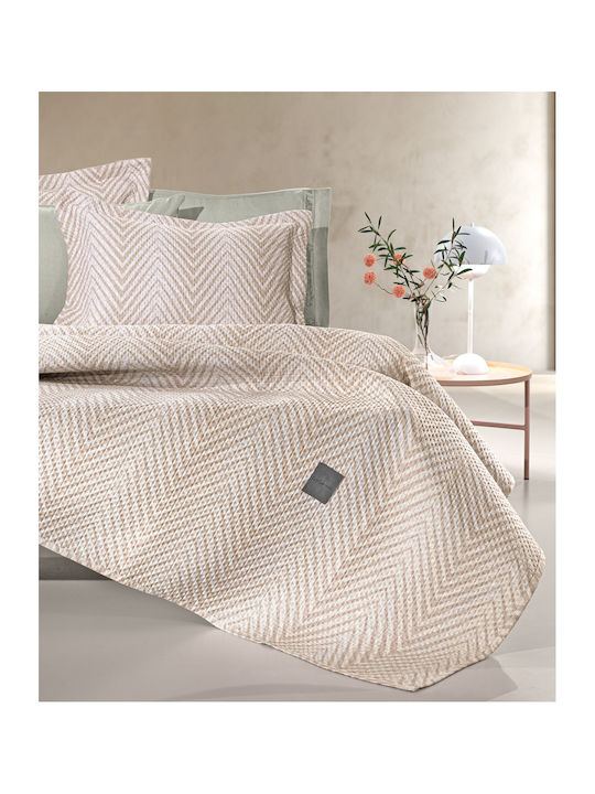 Guy Laroche Vera Tagesdecken Halbdoppel aus Polyester Natur 180x240cm 2Stücke