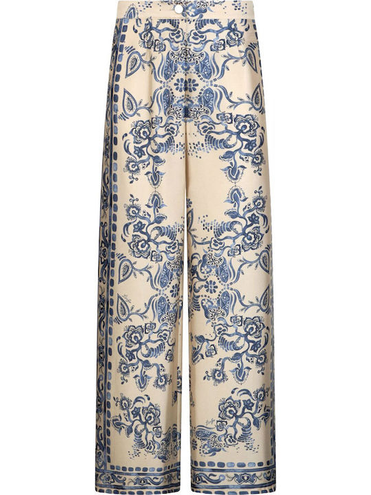 Better Women's Trousers Floral Ecru CA6230TS555 P9652