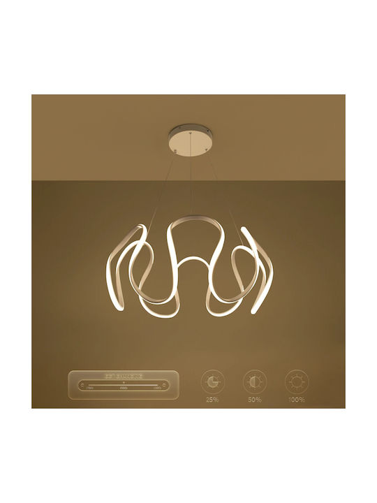kelvo Tarantula White LED Ceiling Light with Warm to Cool White Light 78x78x31.5cm