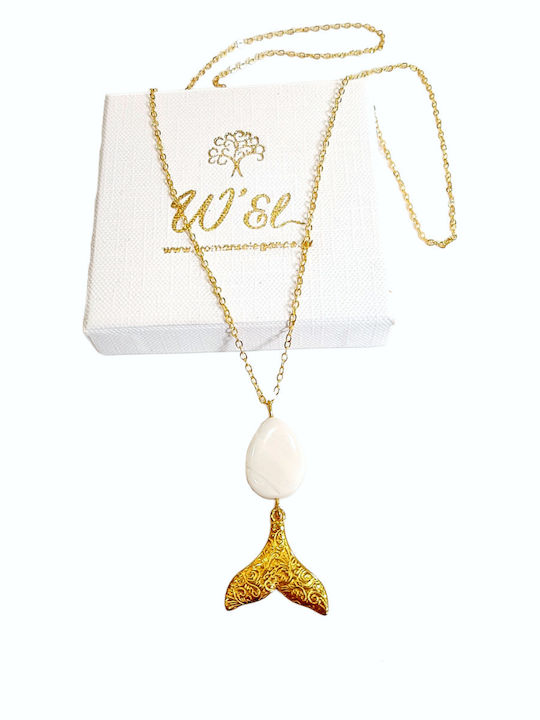 Louiza Jewels Colier Din Oțel Plăcut Cu Aur
