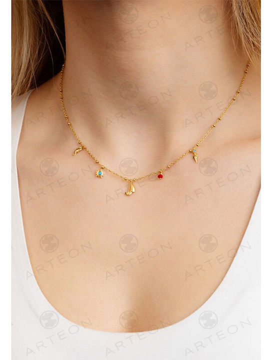 Arteon Necklace From Gold Plated Silver Arteon Necklace From Gold Plated Silver