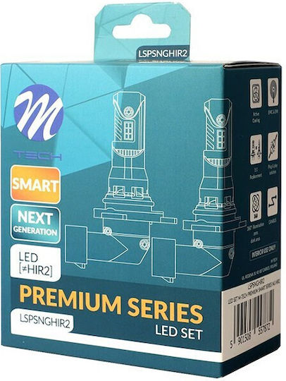 M-Tech Car and Motorcycle Lamps Premium Smart Series H15 Canbus LED 6000K Cold White 12V 35W 2pcs