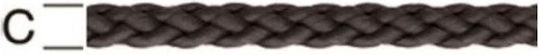 Polypropylene Rope Braided Black 4mm