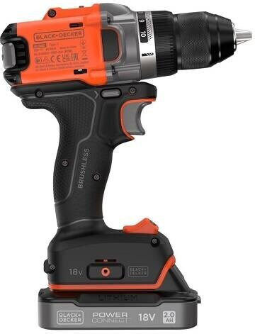 Black & Decker BLD682XN Battery Drill Driver Solo Brushless 18V