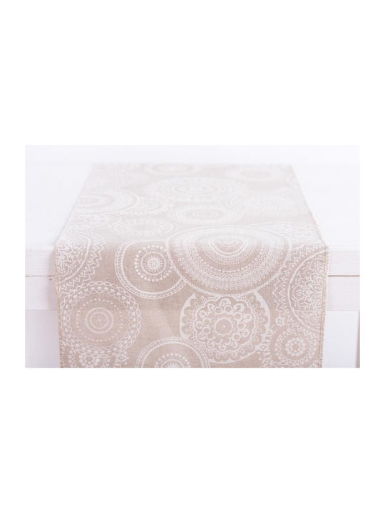 Beauty Home Runner White Mandala 32x150cm