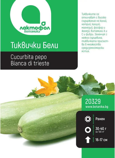 White Botanic Zucchini Seeds