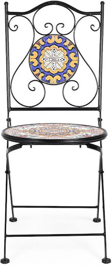 Gartenstühle Santorini Schwarze 2Stücke 38x46x92cm Gartenstühle Santorini Schwarze 2Stücke 38x46x92cm