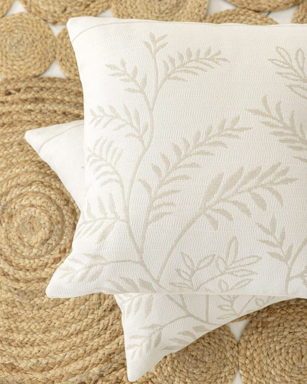 Nima Μαξιλαροθήκη Lillian Beige 45x45εκ. Nima Μαξιλαροθήκη Lillian Beige 45x45εκ.