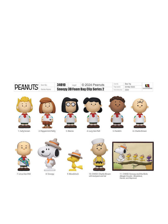Monogram Peanuts Series2 3D Schaumstoff Schlüsselanhänger Figuren Blind Bag Zufallsauswahl
