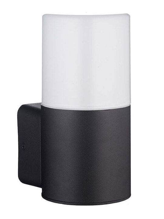 Garden Wall Light E27 11.8cm Aluminum Black Belight