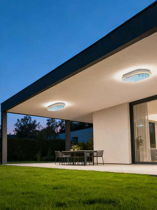 Ax325/270wh Außenwandleuchte Mit Integrierter LED Ip65 Weiß