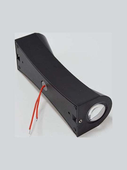 LED Стенен Светлинен Аплик AX220 Външен Вътрешен 2 Източника X 10W Металик Черен 3000K