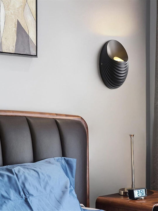 Wandmontierte Außenbeleuchtung Shell 5w 3000k Schwarz