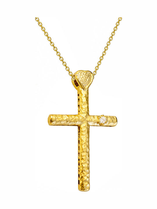 Kritsimis Gold Kreuz 14K Beidseitig Kritsimis Gold Kreuz 14K Beidseitig