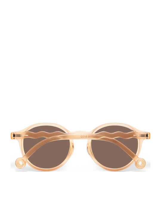 Olivio & Co Oval Kids Sunglasses with Polarized Orange Lenses for 5-12 Years