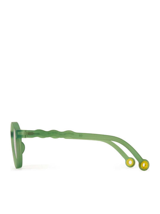 Olivio & Co Classic Oval Kids Sunglasses with Polarized Green Lenses for 5-12 Years