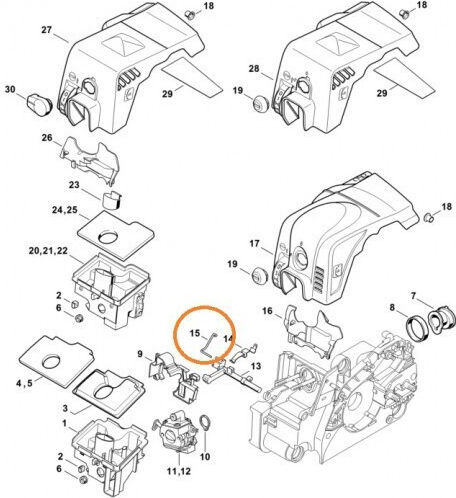 Stihl Luftstange 1130-185-2000