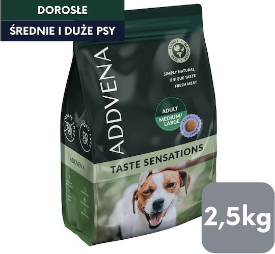 Dog Food 2.5kg Dry Food for Adult Medium and Large Breed Dogs with Turkey