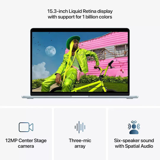 Apple MacBook Air 15.3" IPS Retina Display (M5-10-Core/16GB/1TB SSD/10-Core GPU) Sky Blue (International English Keyboard)