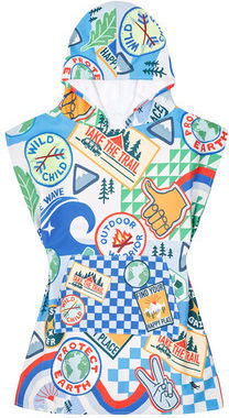 Dock & Bay Kid's Quickdry Beach & Swimming Pool Poncho Into Wild Microfiber 3-5 Years