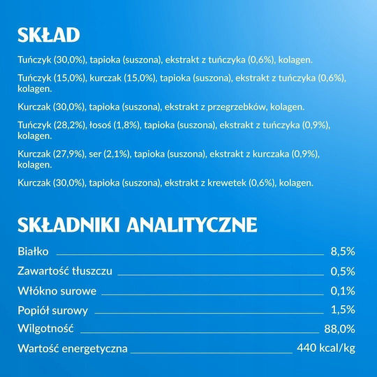 Inaba Răsfățuri cu Pui / Ton pentru Pisici Adulte 14gr