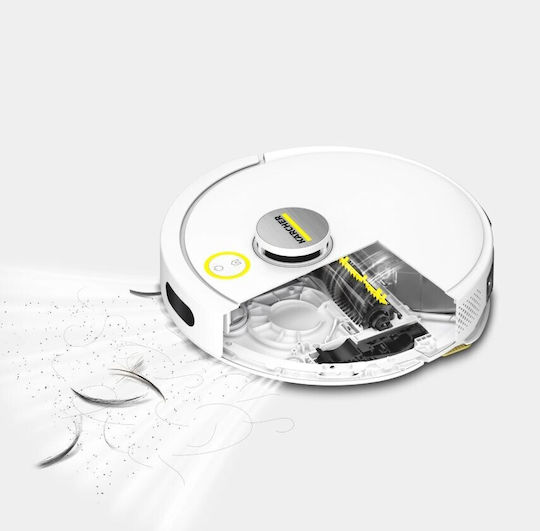 Karcher RVC 3 Comfort Robot Vacuum Cleaner with Laser Mapping and 15000Pa Suction Power White