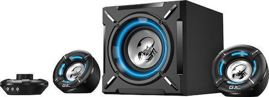 Genius SW-G2.1 1000 Ηχεία Υπολογιστή 2.0 με Ισχύ 10W Μαύρα