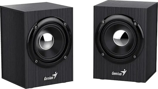 Genius SP-HF385BT Ηχεία Υπολογιστή 2.0 με Bluetooth και Ισχύ 4W Μαύρα