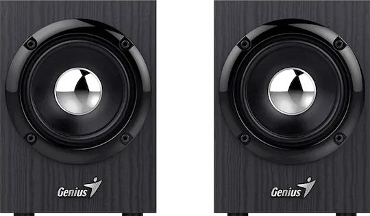 Genius SP-HF385BT Ηχεία Υπολογιστή 2.0 με Bluetooth και Ισχύ 4W Μαύρα