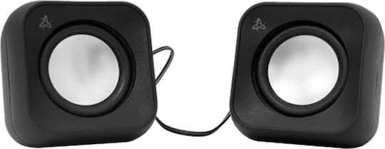 Sbox SP-203B Computerlautsprecher 2.0 mit Leistung 4.4W in Schwarz Farbe