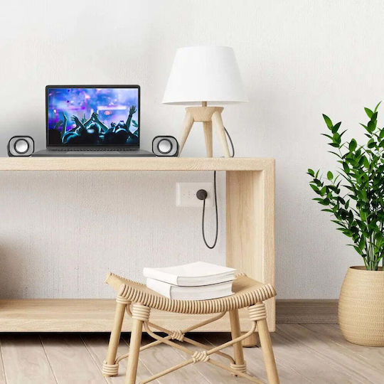 Act Eminent EM3513 Компютърни тонколони 2.0 с мощност 6W в Черен цвят