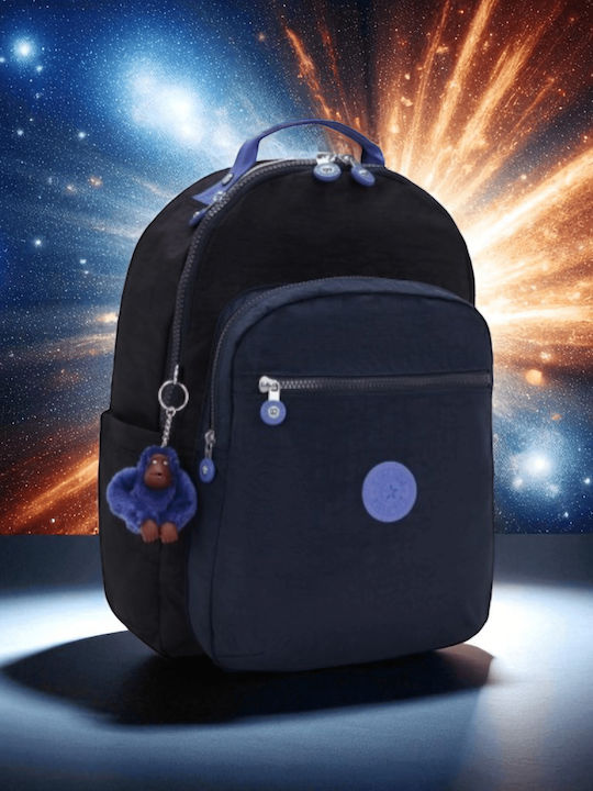 Kipling Seoul Чанта Раница за лаптоп 15" в Син цвят