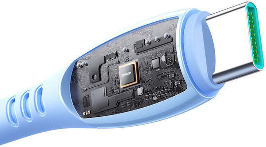 Joyroom S-A59 Vibrantes USB Typ-C Kabel USB-C männlich - USB-C 60W Blauer 1,2m S-A59
