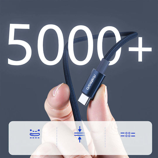 Choetech USB 2.0 Cable USB-C male - USB-C 60W PD Μπλε 1.2m