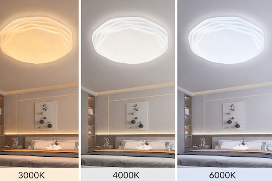 Led Ceiling Light 23 Cm 22w 3000k 4000k 6000k White Metal Acrylic Led Ceiling Light 23 Cm 22w 3000k 4000k 6000k White Metal Acrylic