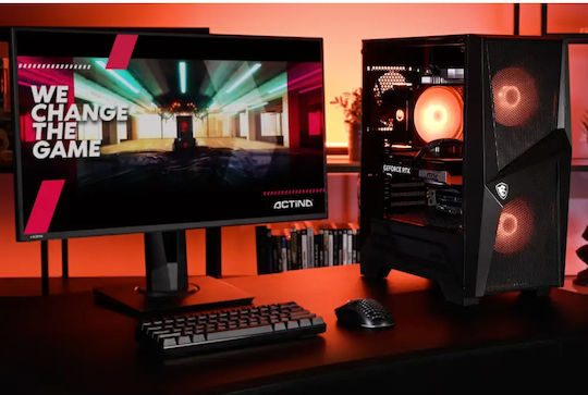 Actina Gaming Desktop PC (Ryzen 5-7500F/32GB DDR5/1.0TB SSD/GeForce RTX 5060 Ti/No OS)