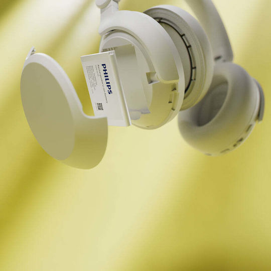 Philips TAH8000E Wireless / Wired Over Ear Headphones and Quick Charge White